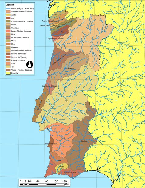 bacias hidrográficas de portugal